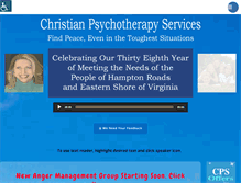 Tablet Screenshot of christianpsychotherapy.com